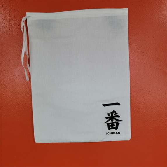 12x16 White Drawstring Bag