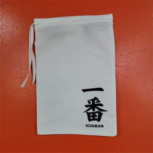 8x12 White Drawstring Bag