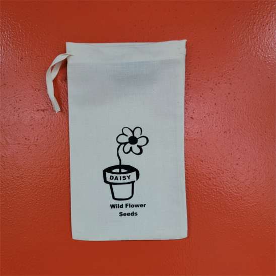 6x10 Organic Drawstring Bag
