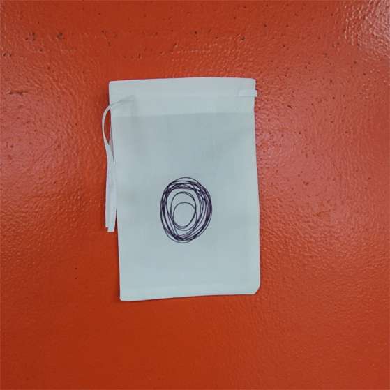 4x5 White Drawstring Bag
