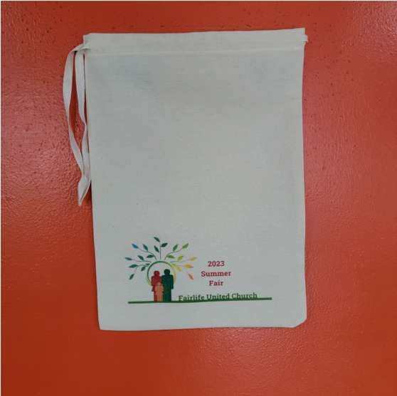 10x13 Duck Cotton Drawstring Bag