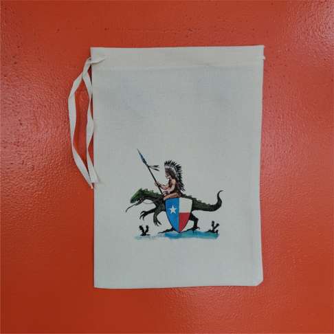 8x12 Duck Cotton Drawstring Bag