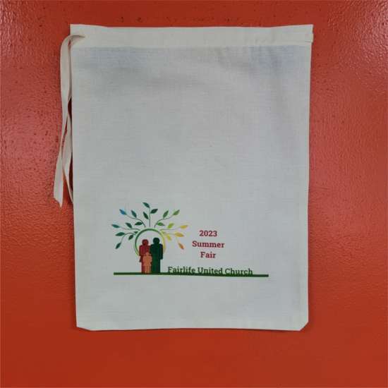 10x13 Organic Drawstring Bag